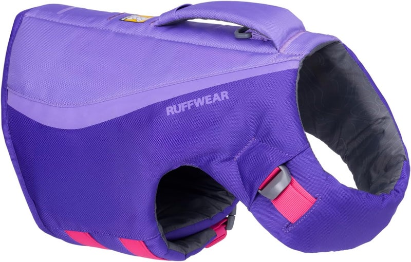 RUFFWEAR , Float Coat Dog Life Jacket, Premium Buoyancy Swim Vest with Lift Handle, Secure Fit & Reflective Trim, Adjustable Flotation for Swimming, Boating, & Outdoor Adventures, Purple Lily, X-Large - Image 1